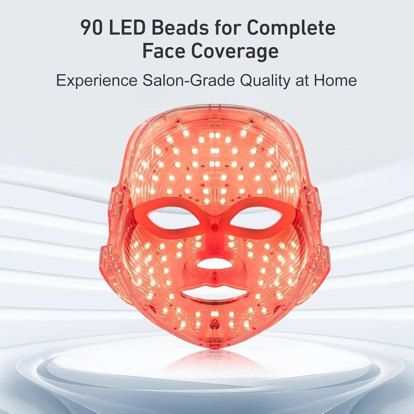 Rechargeable Facial LED Photon Korean Beauty skin Mask Face Whitening Skin Care Beauty Mask
