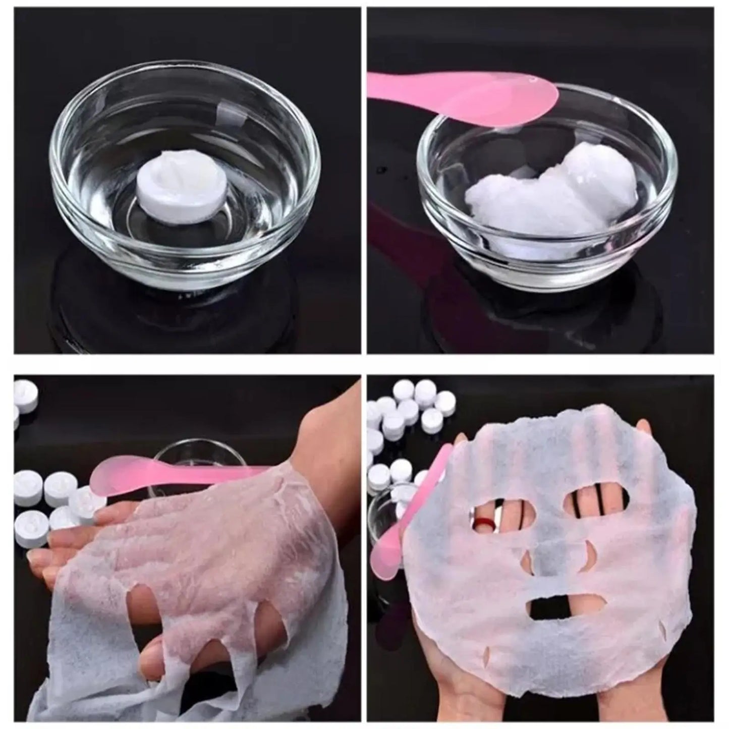 Disposable Compressed 30/50pcs Facial Mask Portable Travel Face Mask Skin Care Cotton Wrapped Masks Paper
