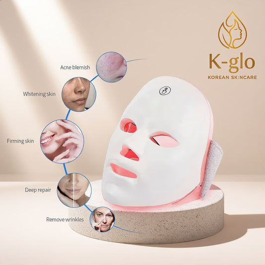 Rechargeable Facial LED Photon Korean Beauty skin Mask Face Whitening Skin Care Beauty Mask